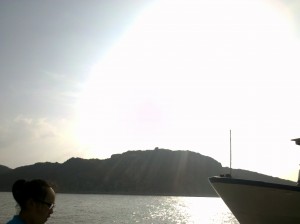 霞光普照的普陀山